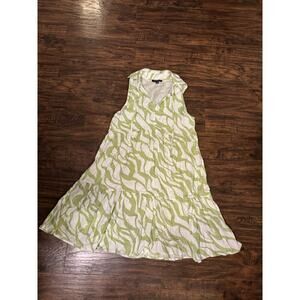 Rachel Zoe Yellow Green Floral Sundress S